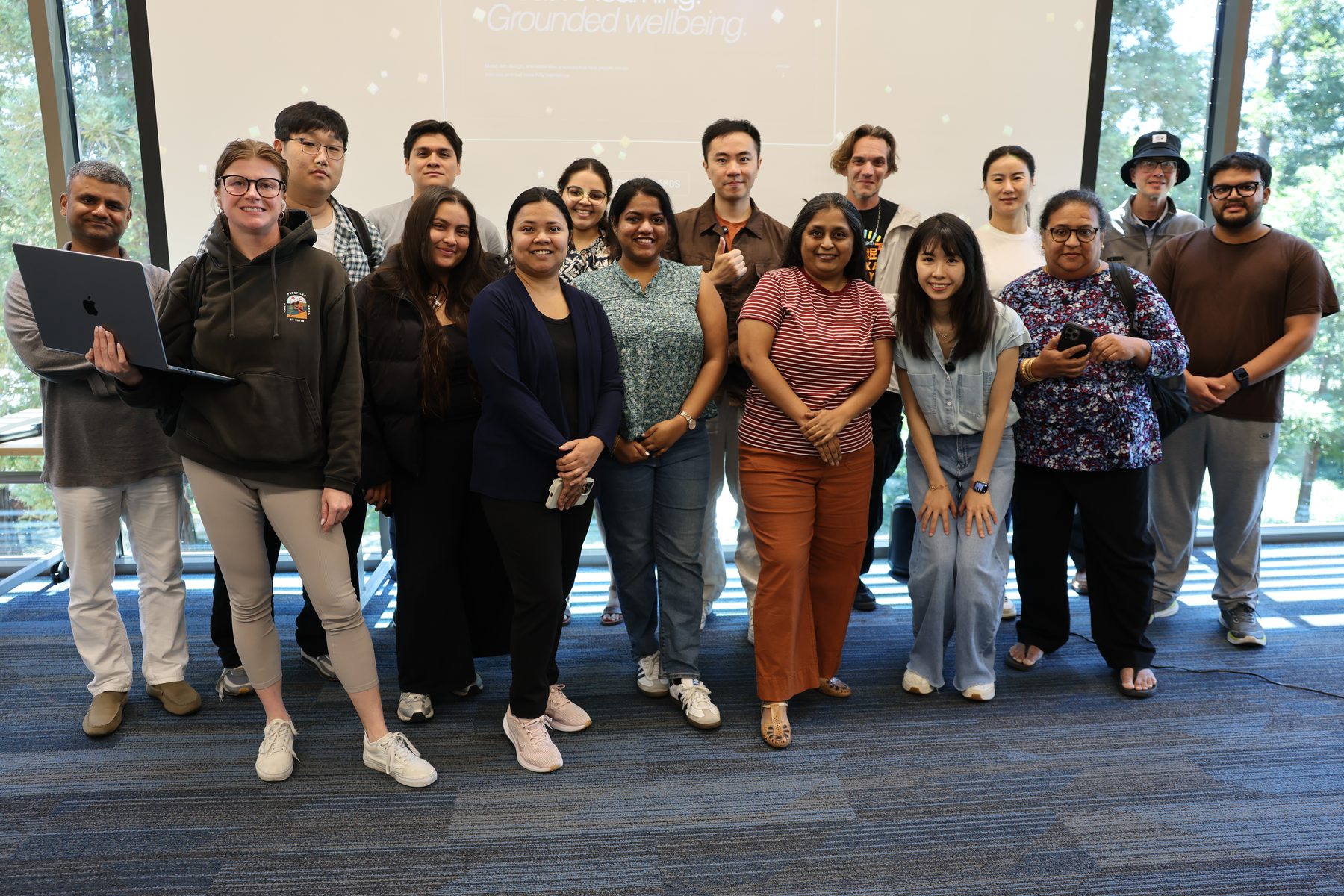 Group photo at the end of AI Builder 101 at Cupertino Library.
